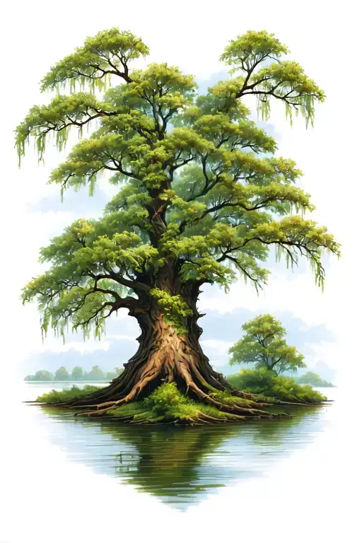 willow tree tattoo design idea