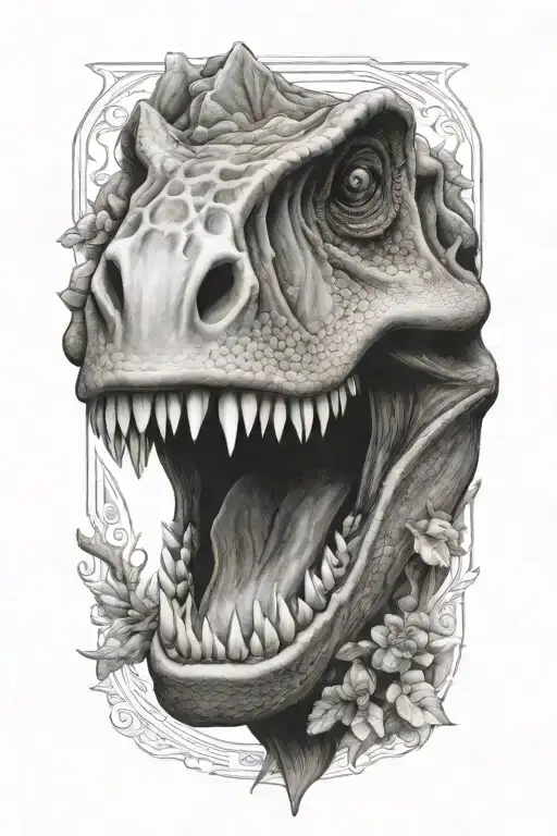 dino tattoo design idea