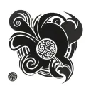 maori design combining elements tattoo design idea