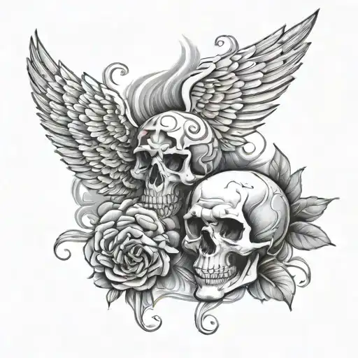 double 7 tattoo design idea