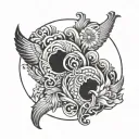 double 7 tattoo design idea