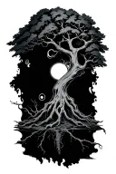 poison tree tattoo design idea