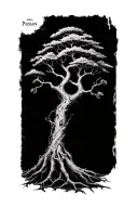 poison tree tattoo design idea