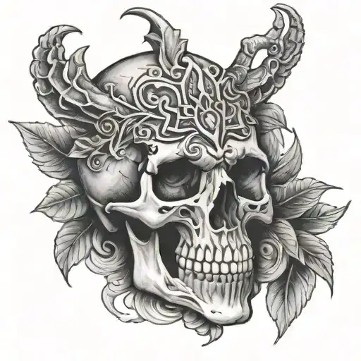 skull hand tattoo tattoo design idea