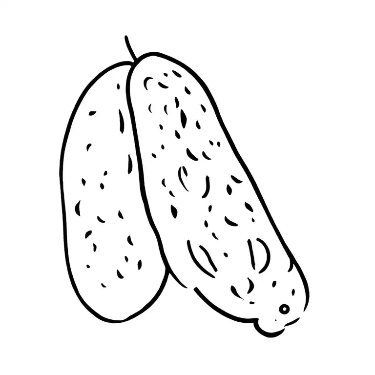 Pickle tattoo design idea