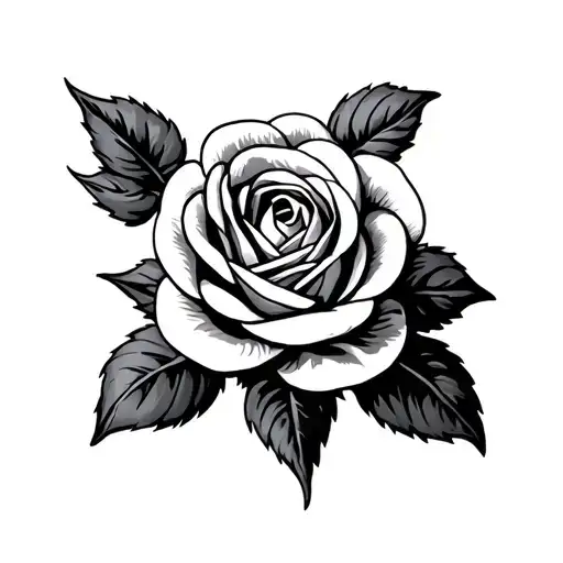 Tudor Rose tattoo design idea
