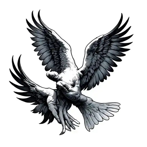 biblical scene tattoo design idea