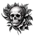 Create an ultra-realistic, 3D tattoo design for the right shoulder, extending to the middle of the bicep. The central th tattoo design idea