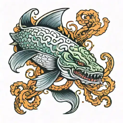 leviathan tattoo design idea