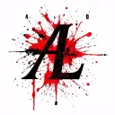 Initials A nad L font tattoo design tattoo design idea