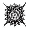 scroll engraving tattoo style tattoo design idea