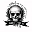 Birth Date 15 03 2008 tattoo design idea