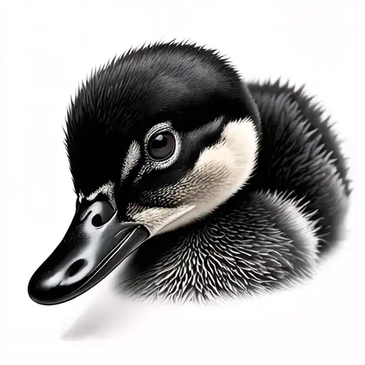 duckling tattoo design idea