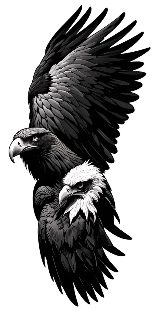 eagle Irish tattoo design idea