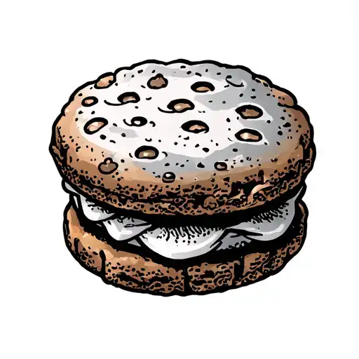 lucky biscuit tattoo design idea