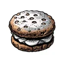 lucky biscuit tattoo design idea