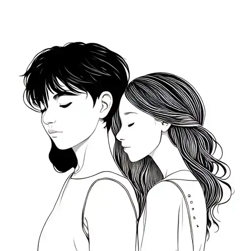 Lyna 03 06 2017 et Jules 25 05 2021 sister and brother  tattoo design idea