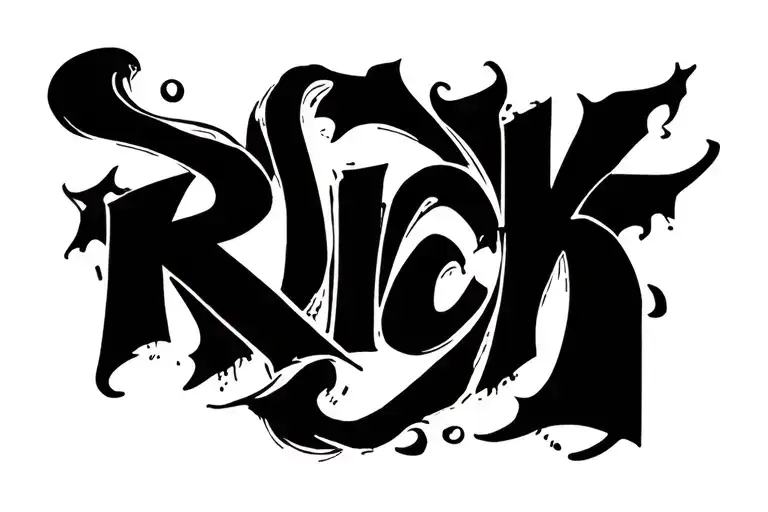 "Risk Rich" risk and rich  tattoo design idea