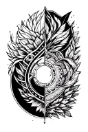 Four Elements tattoo design idea