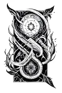 Four Elements tattoo design idea