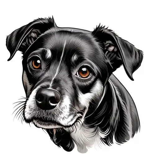 dog breed tattoo design idea