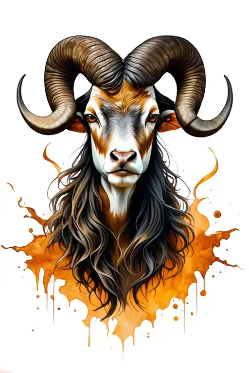 Aries tattoo design idea