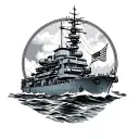 shellback turtle uss america ship tattoo design idea