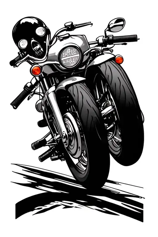 harley davidson tattoo design idea