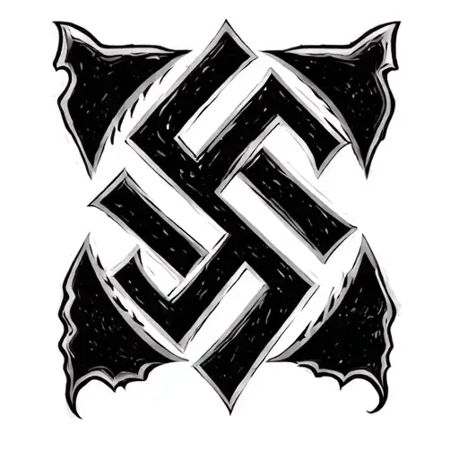 nazi swastika tattoo design idea