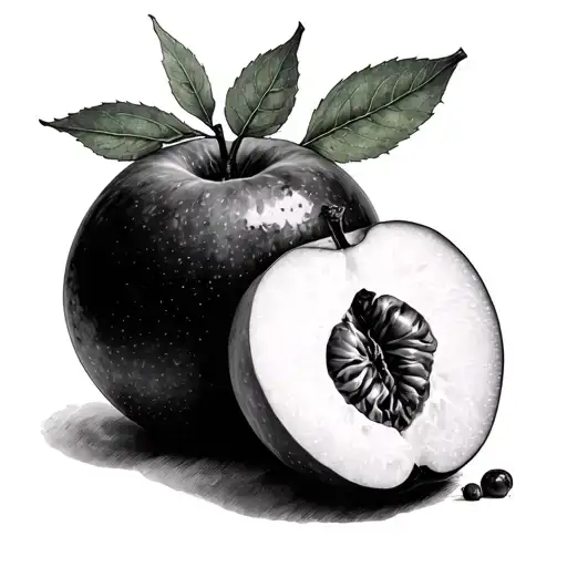 Eve and the forbidden fruit traditional tattoo design idea