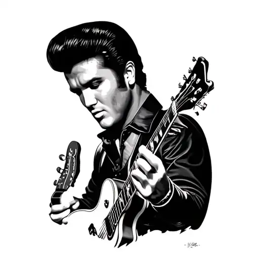 Elvis tattoo design idea