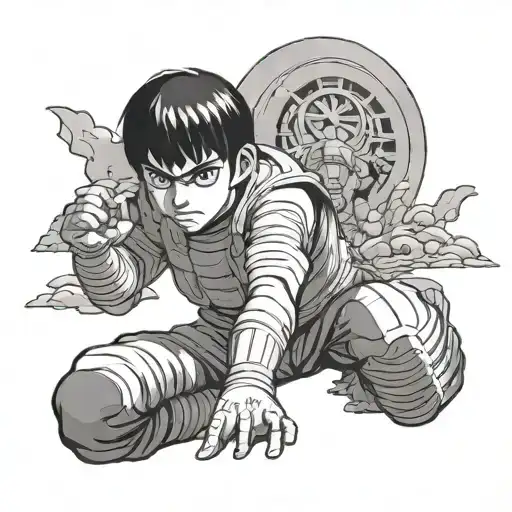 Rock Lee tattoo design idea