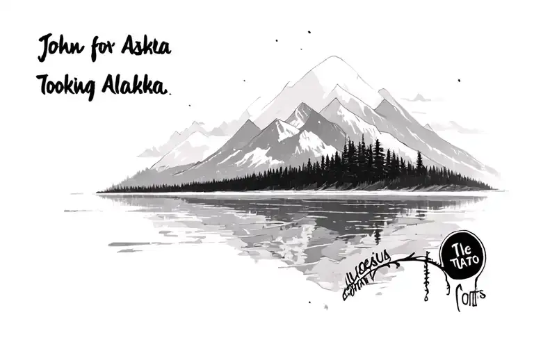 John greens novel looking for Alaska themes tattoo design idea