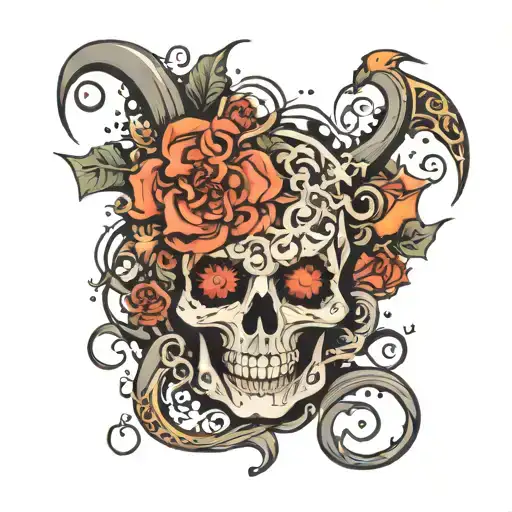 anxiety mental health problems tattoo design idea