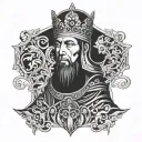 baldwin iv tattoo design idea
