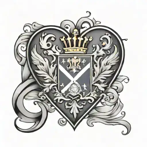 dominican republic flag heart tattoo design idea