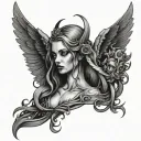 deablo and Lilith  tattoo design idea