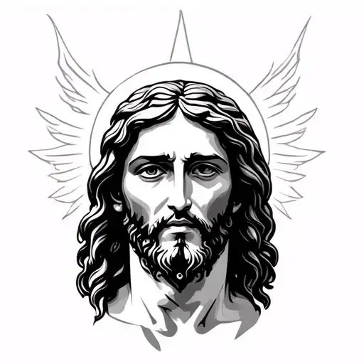 jesus tattoo design idea