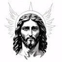 jesus tattoo design idea