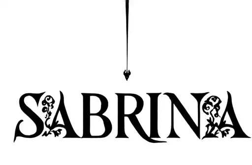 "SABRINA
" tattoo design idea