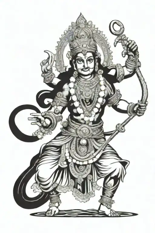 Bhagwat Geeta Hinduism tattoo design idea