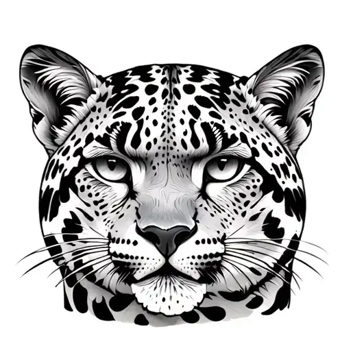 snow Leopard tattoo design idea