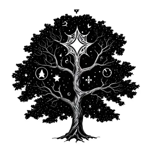 Tree made from star signs: Cancer, Pisces, Taurus and Virgo. MUST SEE ALL STAR SIGNS tattoo design idea
