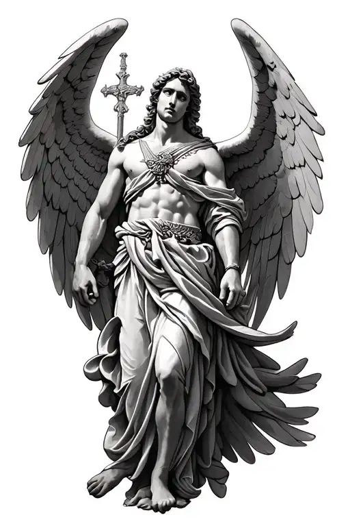 st Michael archangel tattoo design idea