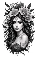 Tyche tattoo design idea