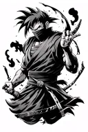 full sleeve anime heroes dragonball ninja scroll Akira arcane tattoo design idea