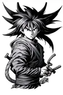 full sleeve anime heroes dragonball ninja scroll Akira arcane tattoo design idea