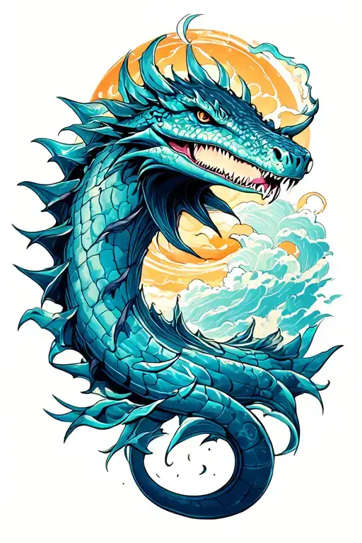 A Leviathan tattoo design idea