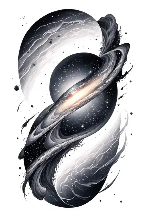 andromeda galaxy tattoo design idea