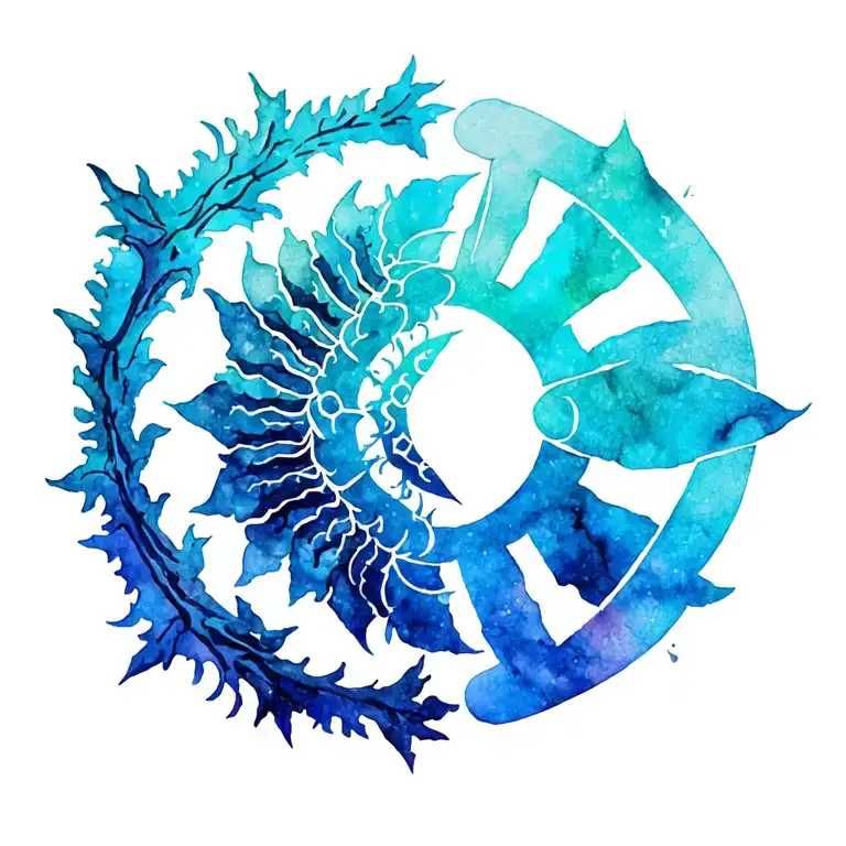 Arcane wild rune spine tattoo design tattoo design idea